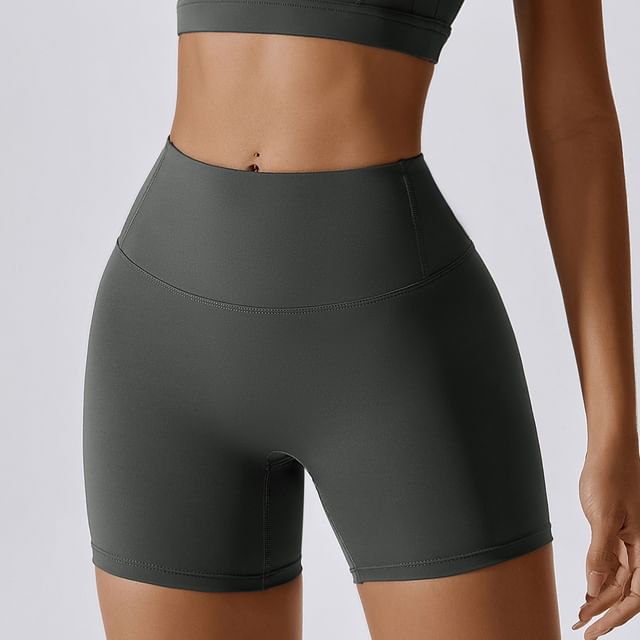 Skinniano-Plain Yoga Shorts