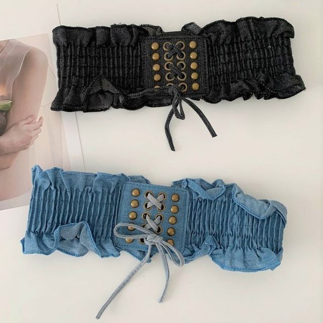 Lunashore - Denim Corset Belt | YesStyle