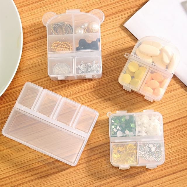 gracienorm-Divided Plastic Accessory Storage Case Various Designs