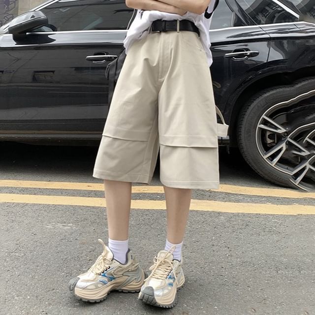 Litoya-High Waist Plain Shorts