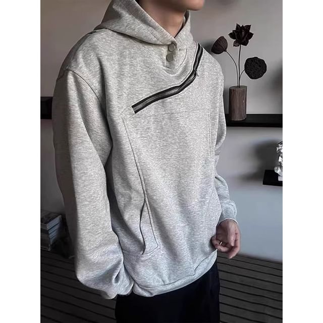 Savenne-Plain Zipped Hoodie