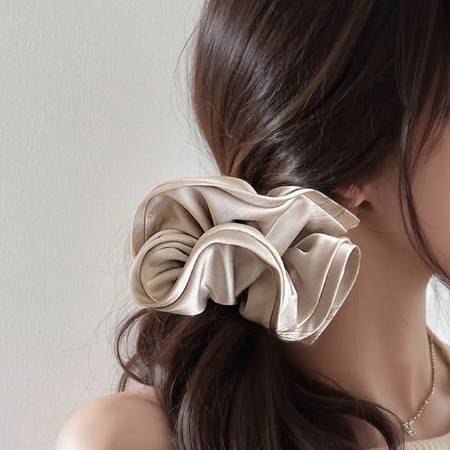 Jael-Satin Plain Scrunchie