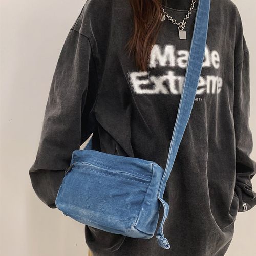 Melois - Denim Messenger Bag