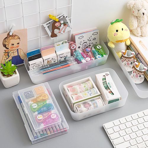 SOONERGO - Plastic Desk Organizer - With Sticker
