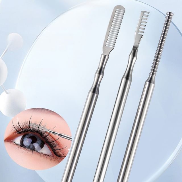 Jericoure-Stainless Steel Eyelash Comb Various Designs