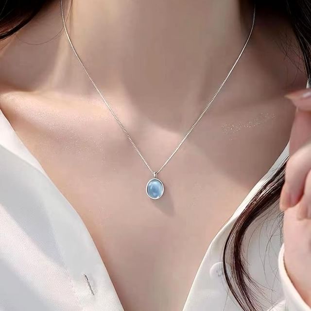 Toinianimos-Sterling Silver Bead Necklace