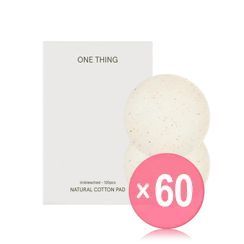 ONE THING - Unbleached Cotton Pad Refill (x60) (Bulk Box)