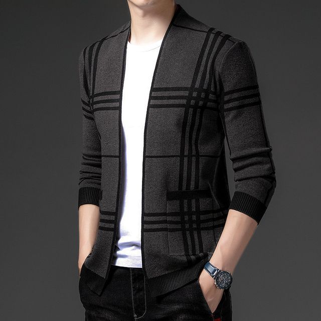 Fireon-Plaid Open Front Cardigan