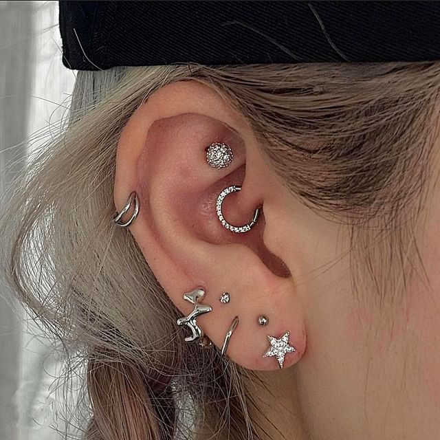 PANGU-Alloy Ear Cuff Huggie Earring Stud Earring Various Designs