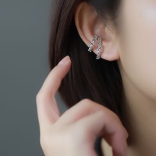 pexrl jewelry-Layered Ear Cuff