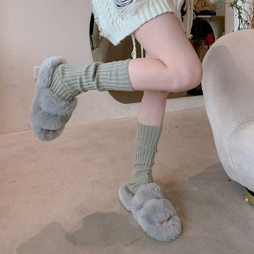 Auroriola - Plain Knit Leg Warmers