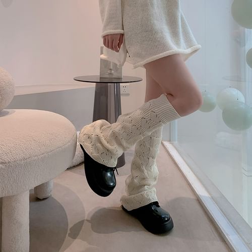 Auroriola - Plain Knit Leg Warmers