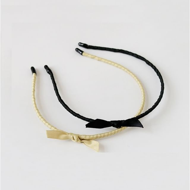 Allyrinta-Plain Ribbon Headband