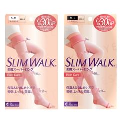 Slim Walk - Compression Open-Toe Socks For Night Super Long Type - 2 Types