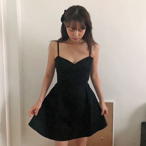 Spaghetti Strap Skater Dress