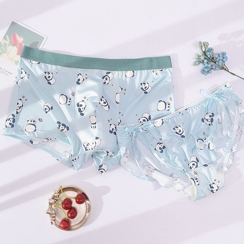 Pancherry - Couple Matching Set: Print Boxers + Panties