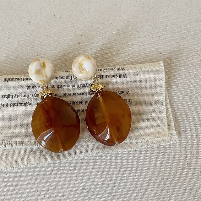 Panda Dama-Resin Dangle Earring