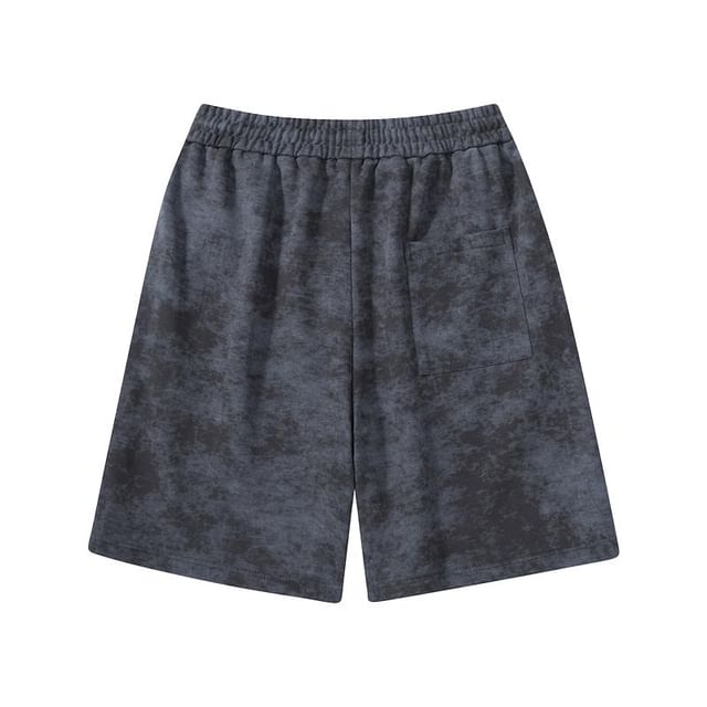2DAWGS-High Waist Tie-Dyed Shorts