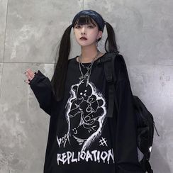 Giuliana - 長袖圖案印花T裇 Giuliana - 長袖圖案印花T裇