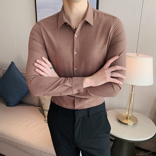Blueforce-Long-Sleeve Slim Fit Shirt