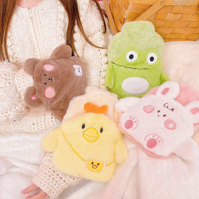 Yunikon Fluffy Animal Hot Water Bottle YesStyle