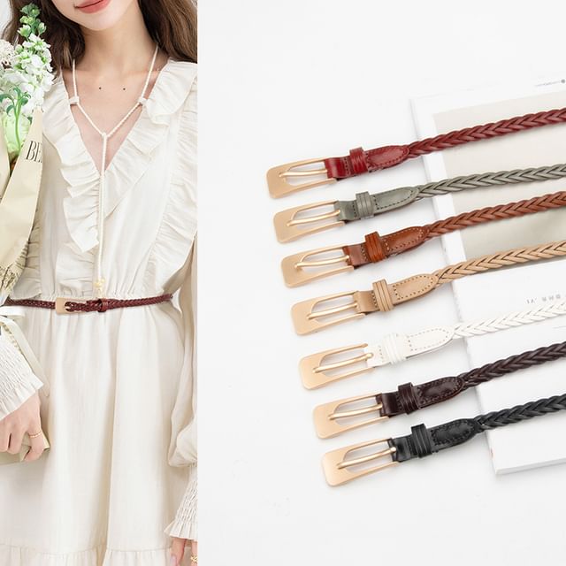 Rofuka-Braided Thin Belt