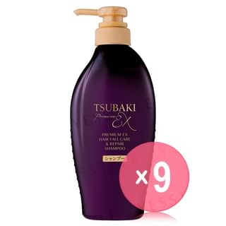 Shiseido - Tsubaki Premium Ex Hair Fall Care & Repair Shampoo 450ml (x9) (Bulk Box)