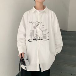 Lazi Boi - 長袖印花襯衫 Lazi Boi - 長袖印花襯衫