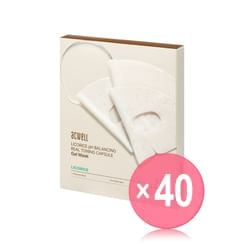 acwell - Licorice pH Balancing Real Toning Capsule Gel Mask Set (x40) (Bulk Box)