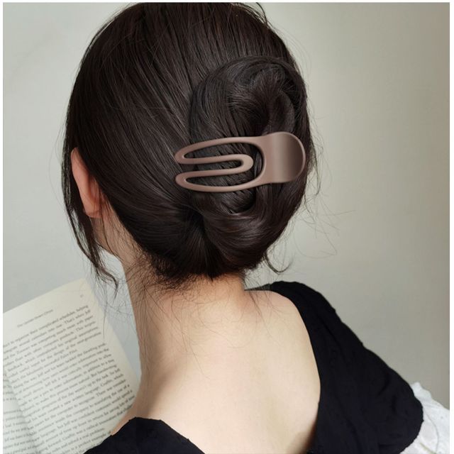 Daeuni-Plain Acrylic Hair Clip