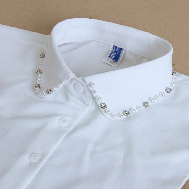 MIOW-Faux Pearl Decorative Collar
