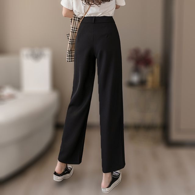 chiffon wide leg dress pants