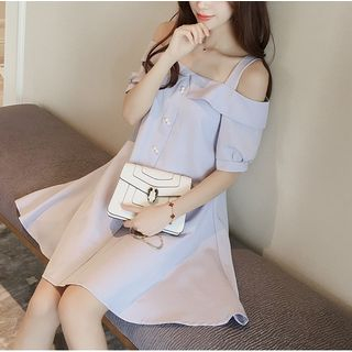 off the shoulder babydoll dress