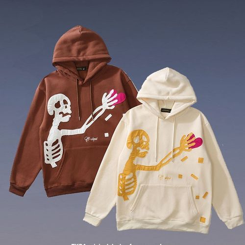 Flamanti Frayed Skelton Cactus Hoodie