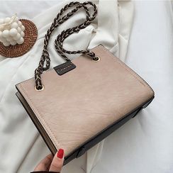 aimitu - Faux Leather Carryall Bag aimitu - Faux Leather Carryall Bag