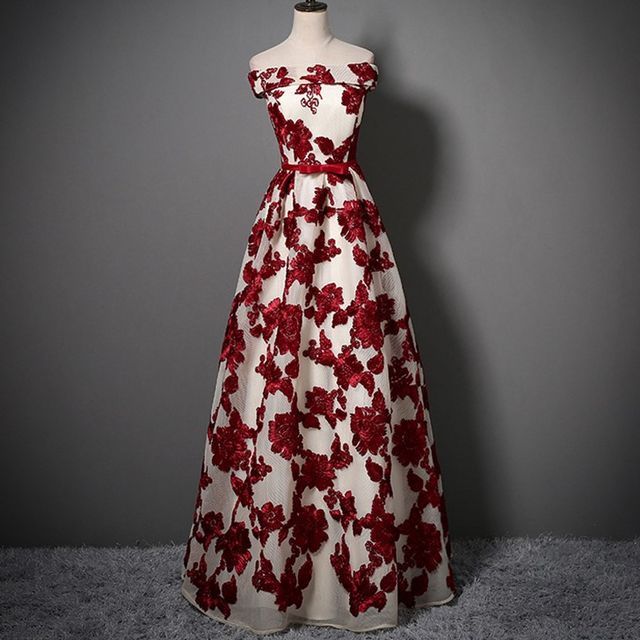 Remme - Flower Applique Evening Gown | YesStyle
