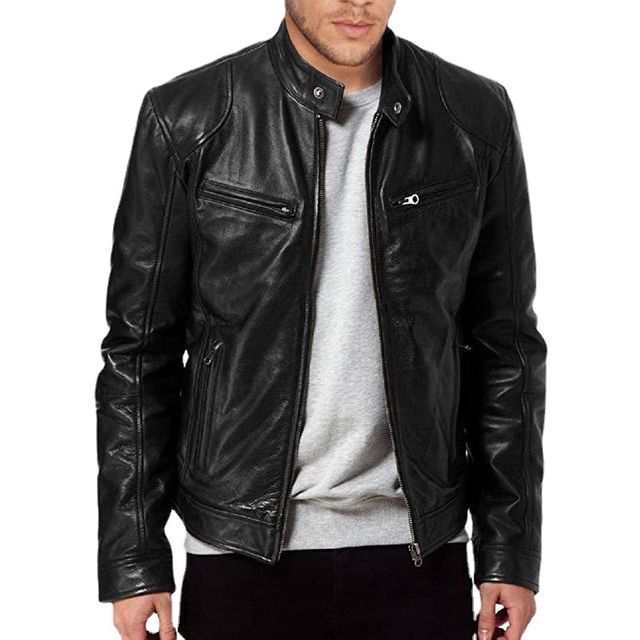 FORSETI - Faux Leather Zip Jacket | YesStyle