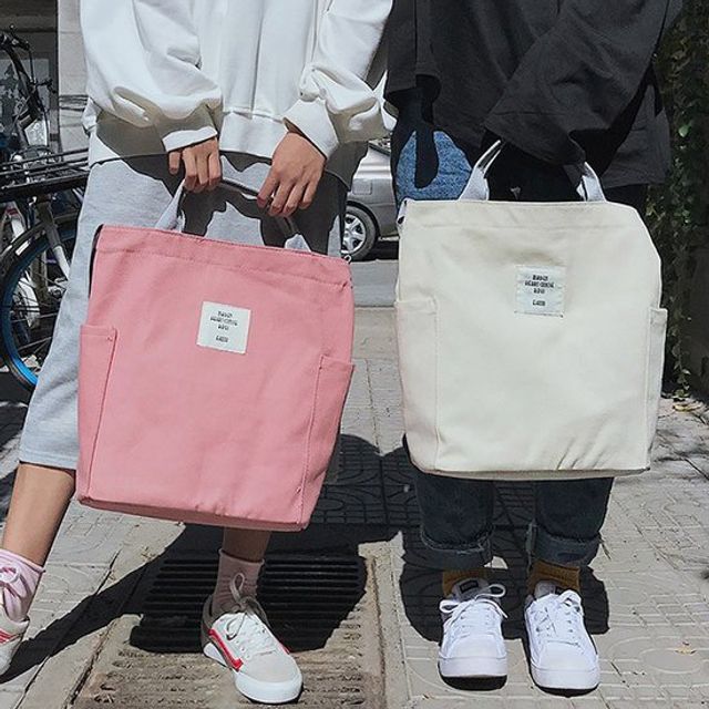 Youme - Plain Canvas Tote Bag