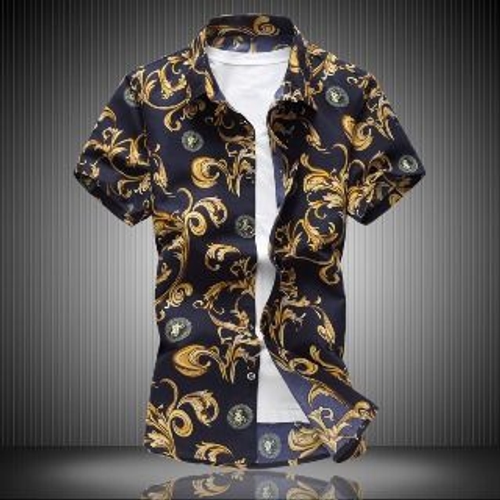 aozoraです！ Aozora - Short-Sleeve Patterned Shirt | YesStyle