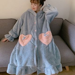 fleece pajama dress