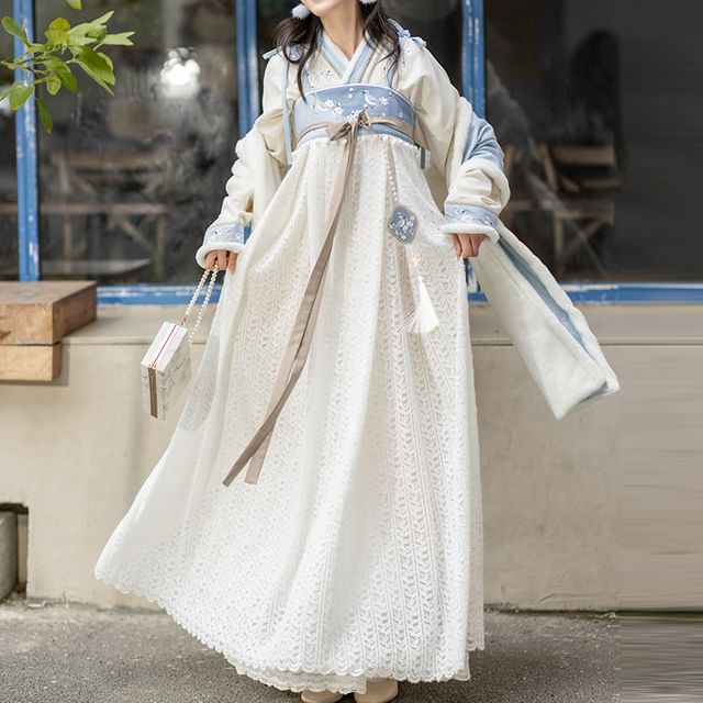 Keiko Girl - Traditional Chinese Sleeveless Maxi A-Line Dress / Shawl /  Long-Sleeve Top / Accessory / Set | YesStyle