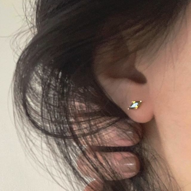 Phoenoa-925 Sterling Silver CZ Stud Earring
