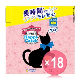 Unicharm - Center-In Happy Catch Heavy Nights Wings Feminine Pads 29cm (x18) (Bulk Box)