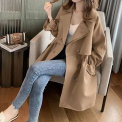 korean long trench coat