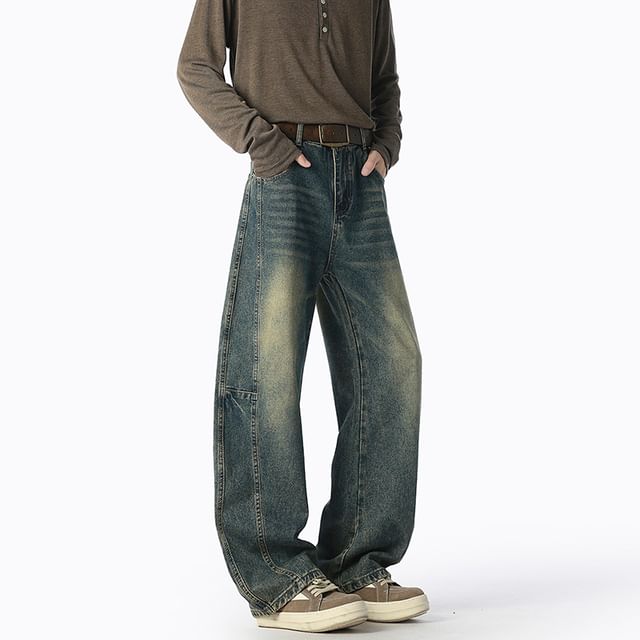 2DAWGS-Mid Rise Washed Wide Leg Jeans