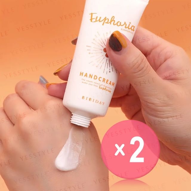 2WAY WORLD-BIBIDAY Euphoria Kinmokusei Hand Cream 2pcs Bundle Set