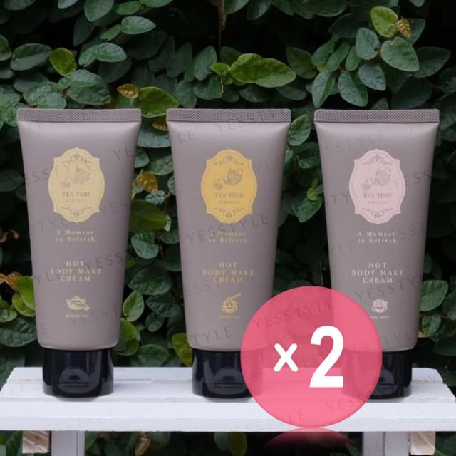 2WAY WORLD-BIBIDAY Tea Time Hot Body Make Cream 2pcs Bundle Set