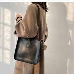 Perlin Faux Leather Crossbody Hobo Bag