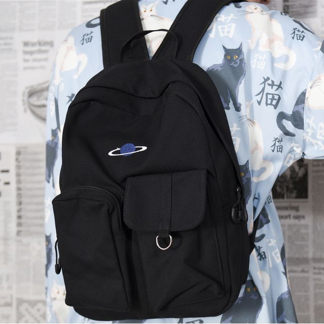 SUNMAN-Canvas Embroidered Backpack