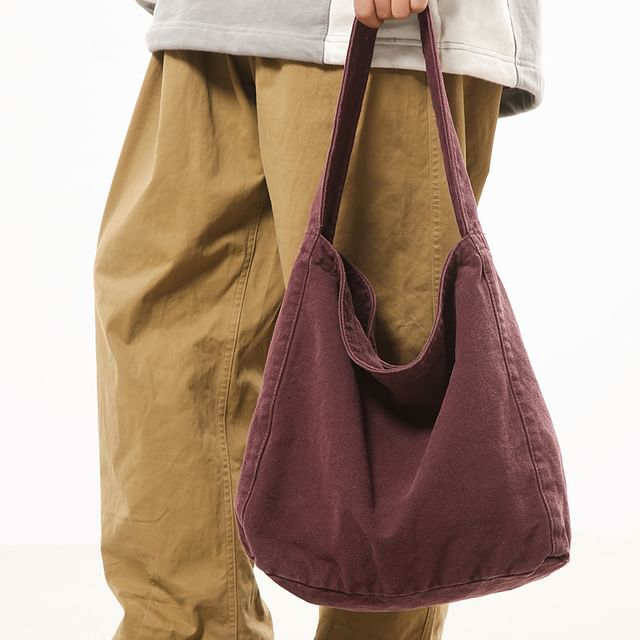 Milha-Plain Canvas Tote Bag